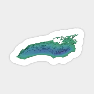 Lake Ontario Topographical Map Magnet