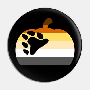 Halloween Pumpkin LGBT Flag Bear Brotherhood Pin