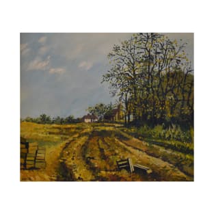 Kent Countryside Landscape Painting T-Shirt