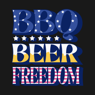 BBQ Beer Freedom T-Shirt