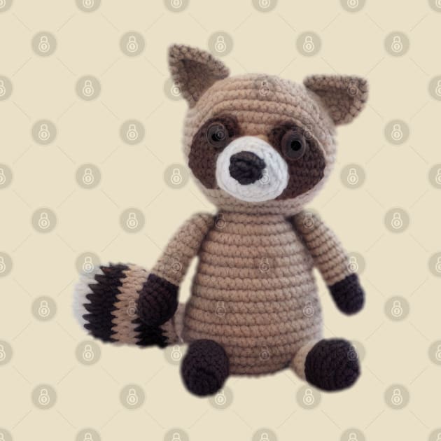 Crochet Raccoon Baby Toy by Tellingmoon