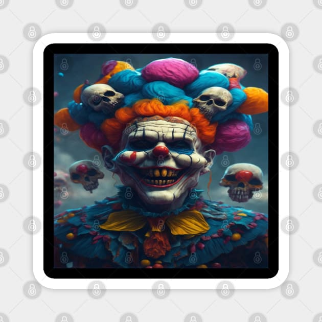 killer clown Magnet by sukhendu.12