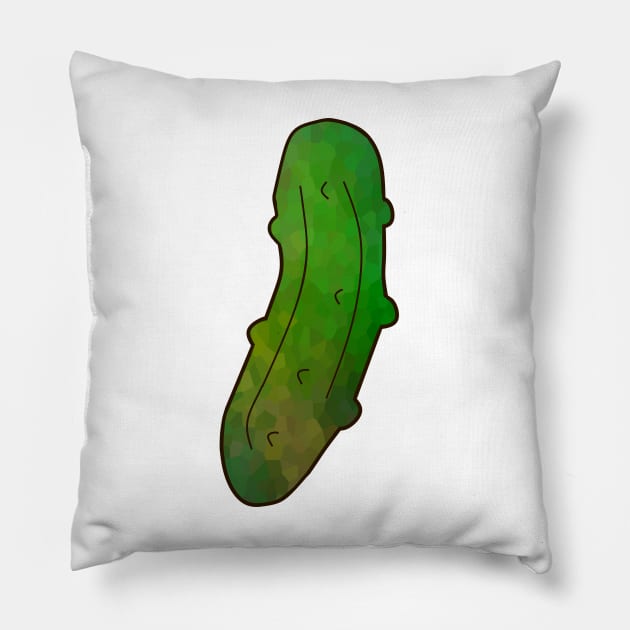 FUNNY Food Big Green Dill Pickle Pillow by SartorisArt1