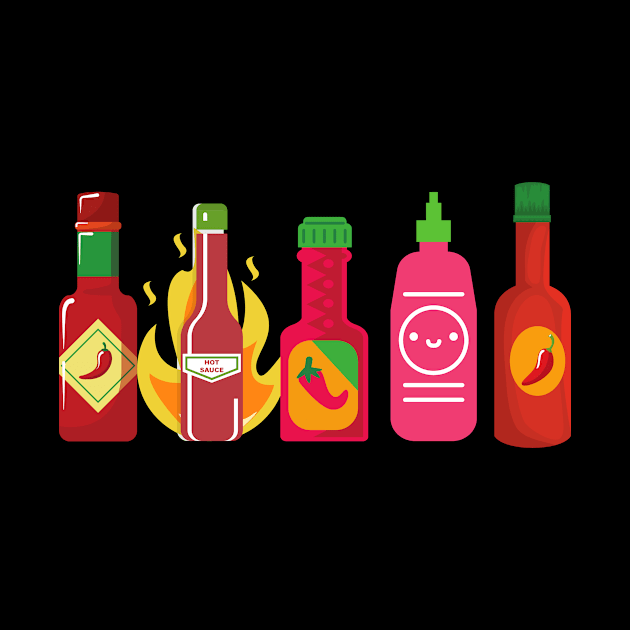 Funny Hot Sauce Spicy Food Lovers Foodie by karolynmarie