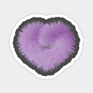 Purple Fur Love Magnet