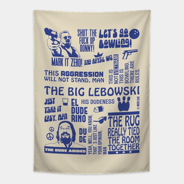 The Big Lebowski Quotes Tapestry by Zen Cosmos Official