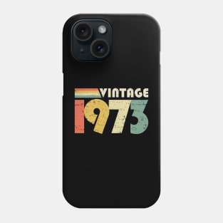 Vintage 1973, 50th Birthday Gift Distressed Phone Case