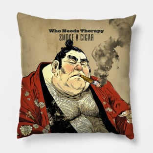 Puff Sumo: Who Needs Therapy, Smoke a Cigar Pillow
