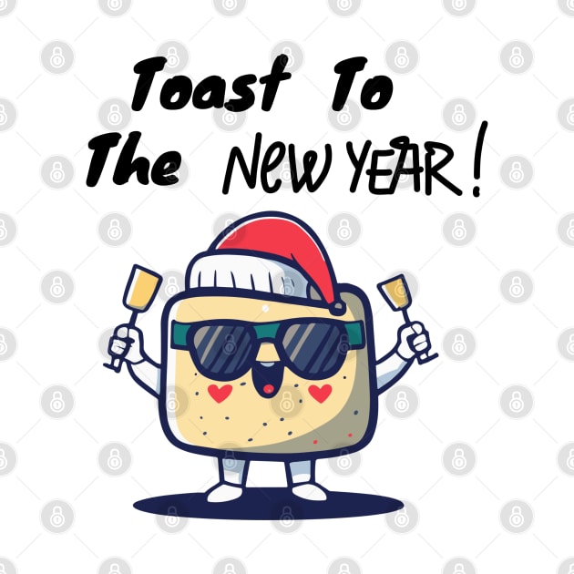 toast to the new year years eve nye party cheers holiday by Clouth Clothing 