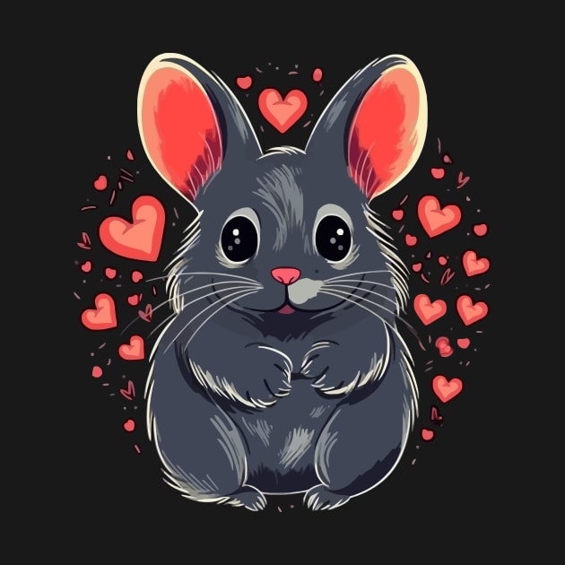 Chinchilla Valentine Day by JH Mart