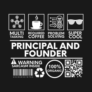 Principal And Founder Black T-Shirt