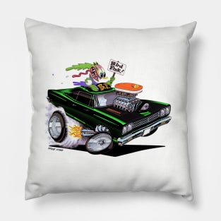 BIRD FINK 1969 Roadrunner Green Pillow