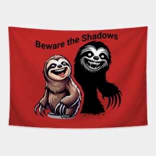 Shadows' Embrace: A Sloth's Sinister Secret Tapestry