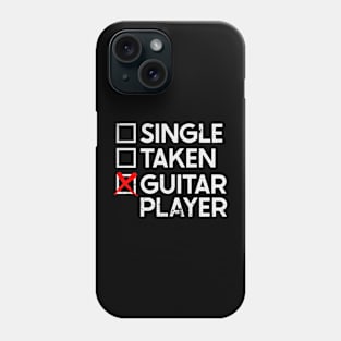 Single Taken Guitar Player Phone Case