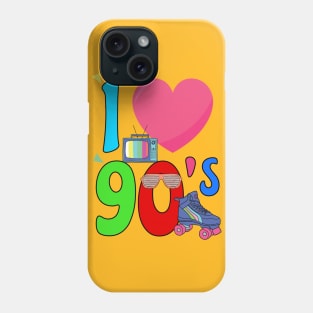 I love 90s Phone Case