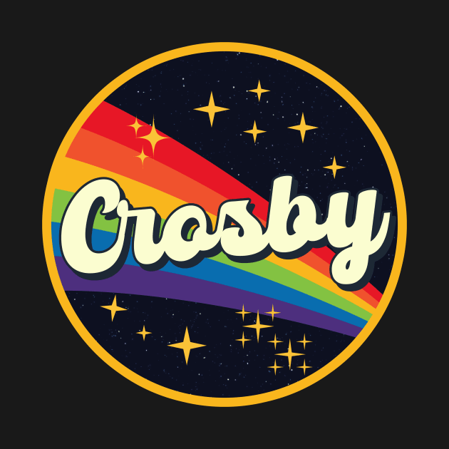 Crosby // Rainbow In Space Vintage Style by LMW Art