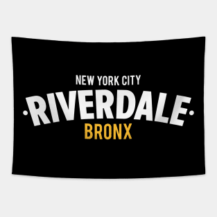 Riverdale Bronx Typography T-Shirt Tapestry