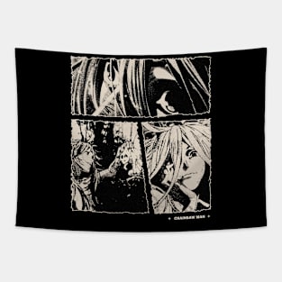 Power Gloomy Halftone Fanart Design Tapestry