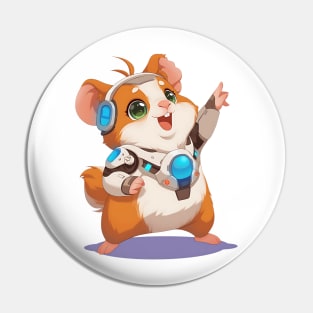 Cute Space Guinea Pig Pin