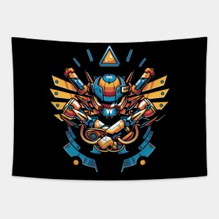 Sci-fi Crest Tapestry