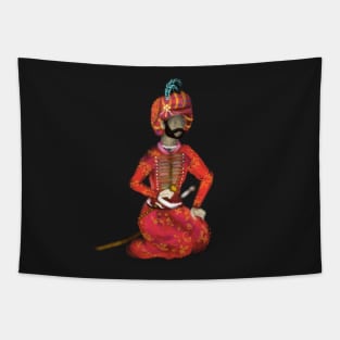 PersianSultan man with a sword and knife Tapestry