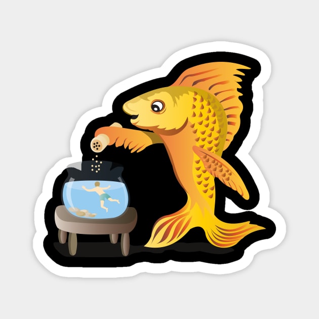 Goldfish Magnet by mypointink