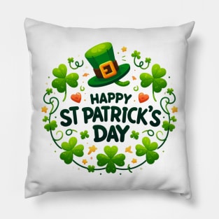 Happy st Patrick's Day Pillow