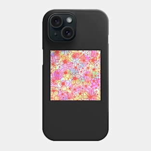 Retro Watercolour Floral Phone Case