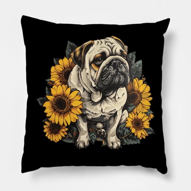 Bulldog Pillow by VelvetRoom