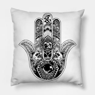 Hamsa Hand Pug Pillow