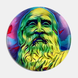 Diogenes Colourful Portrait | Diogenes Artwork 7 Pin