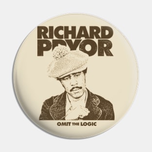 Richard Pryor Omit the Logic Vintage Pin