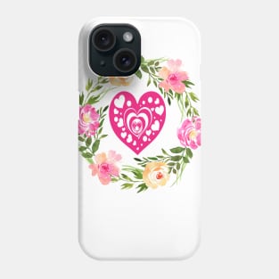 FLOWER HEART ART Phone Case