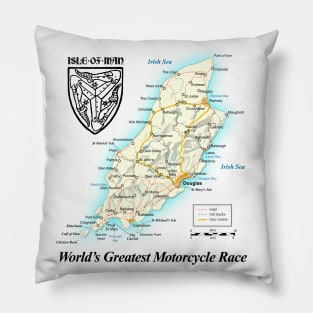 Isle fo Man Map Pillow