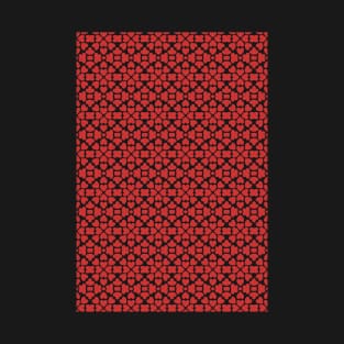 Heart Clover Pattern - RED T-Shirt