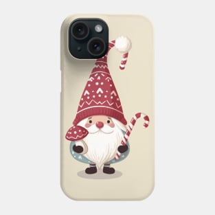 Cottagecore Aesthetics Vintage Santa Gnome Phone Case