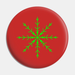 Simple Snowflake Icon Pin