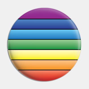 Rainbow Pattern Pin