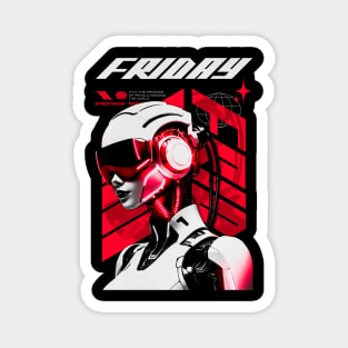 Friday AI Robotic Streetwear Magnet