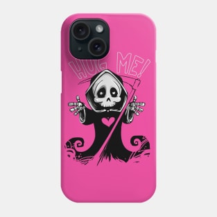 Grim Reaper with Point Scythe - Free Hugs Phone Case