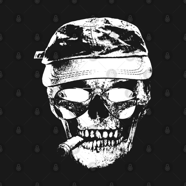 Skull with Attitude... and a cap! by GeoffMorton