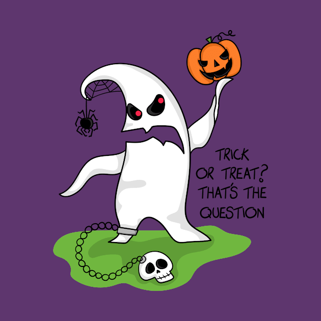 Trick or treat ghost by JoanaJuheLaju1