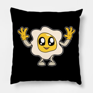 Kawaii fried egg Pillow