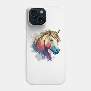 Colorful Fjord Horse Artwork 2 Phone Case