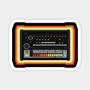 Vintage Drum Machine Colours Magnet