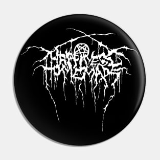 Happiness is Homemade Black Metal Pin