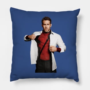 Ryan Reynolds Throw Pillow by Siggy Ellezingue - Pixels