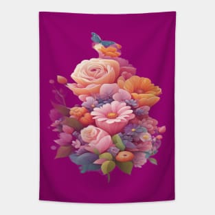 Blooming Flowers Tapestry