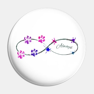 Always dog love - ink splash Pin