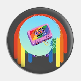 Rainbow in My Veins Pin